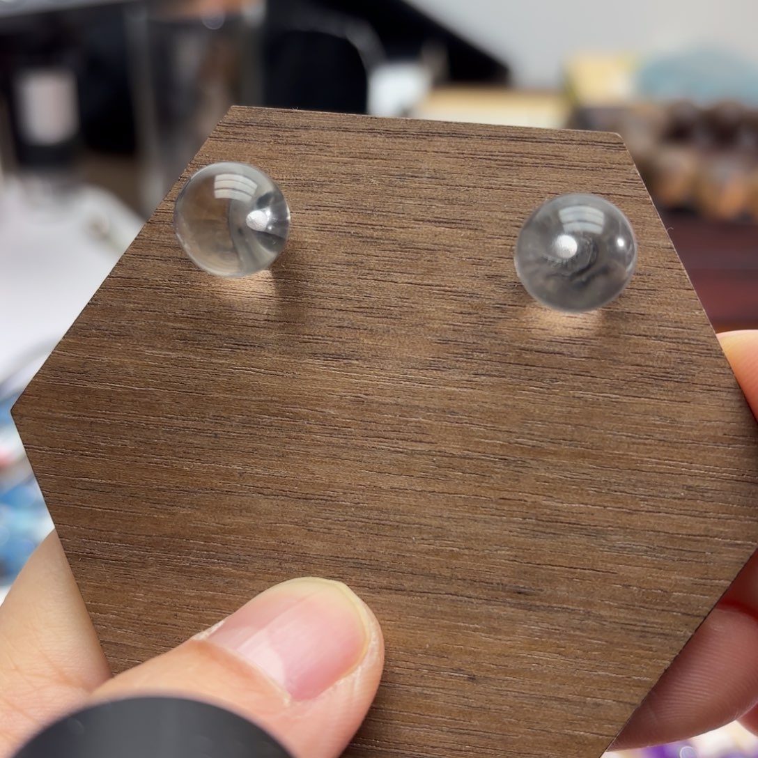 未镶嵌手链水晶耳钉