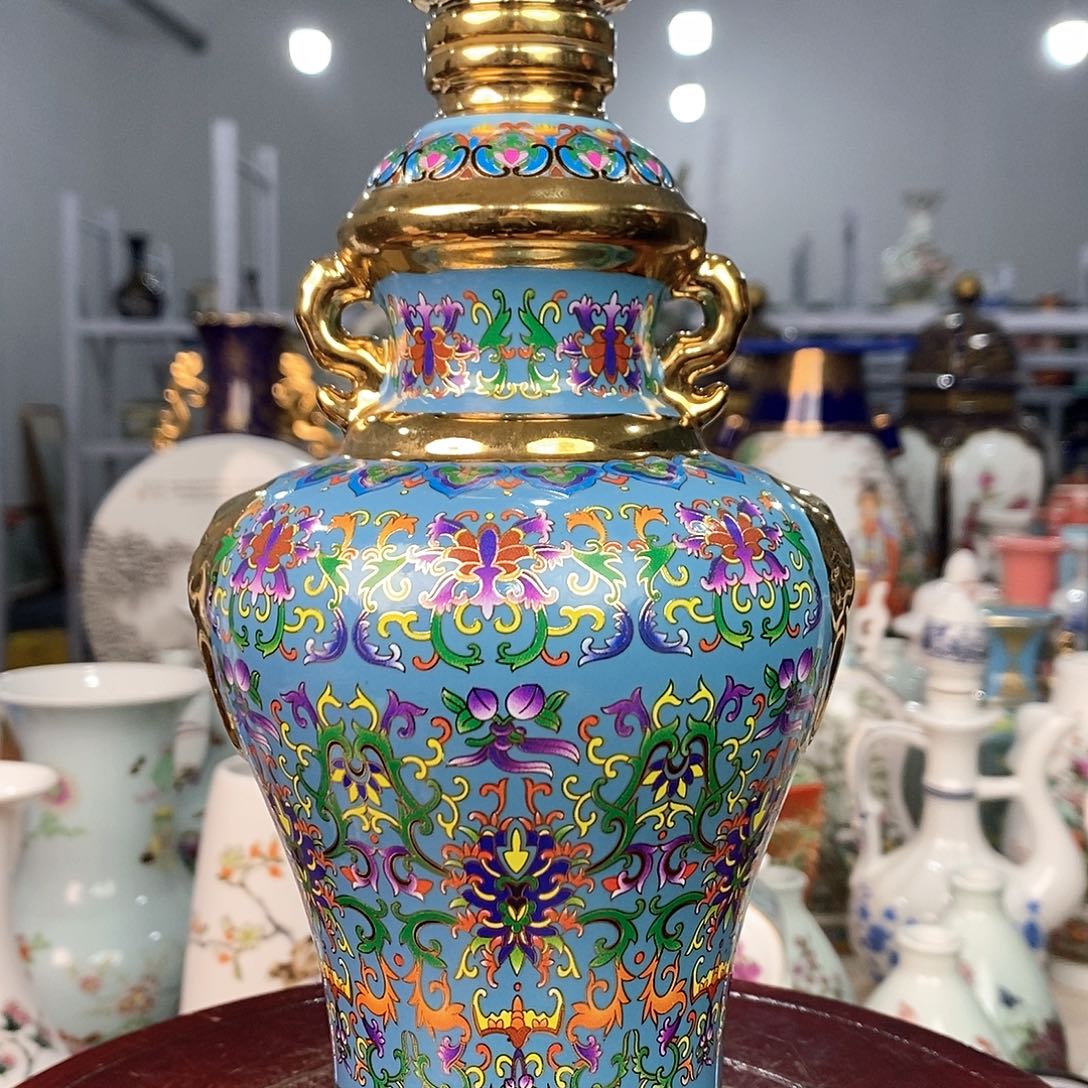 摆件景德镇陶瓷花瓶摆件