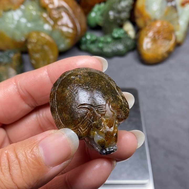 和田玉未镶嵌挂件