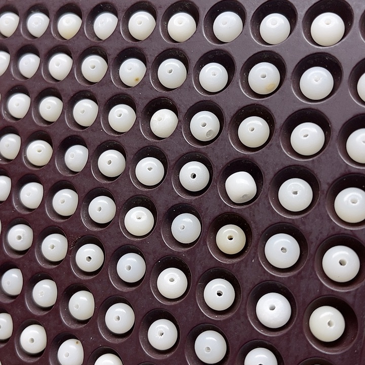 白玉菩提吊坠微瑕9-7白玉苹果200颗