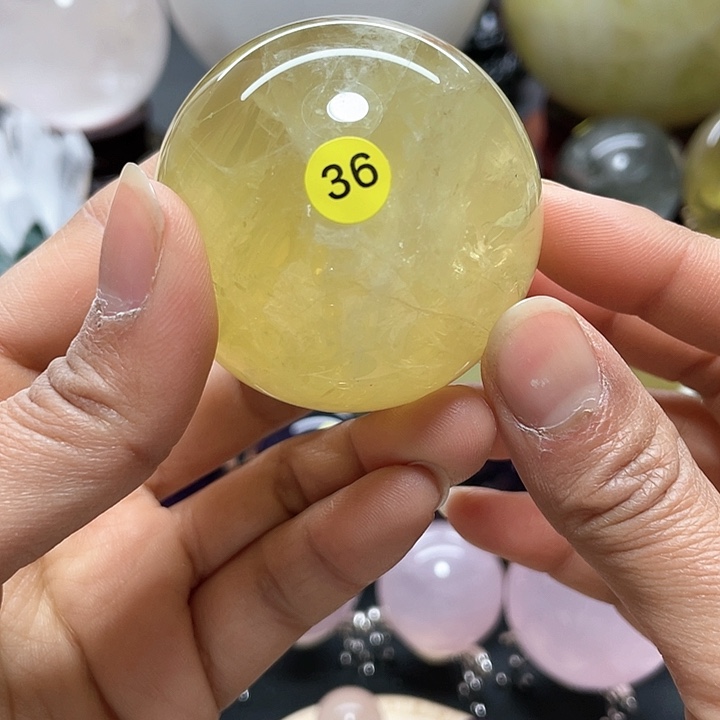 水晶天然黄水晶卡5.5A36号未镶嵌