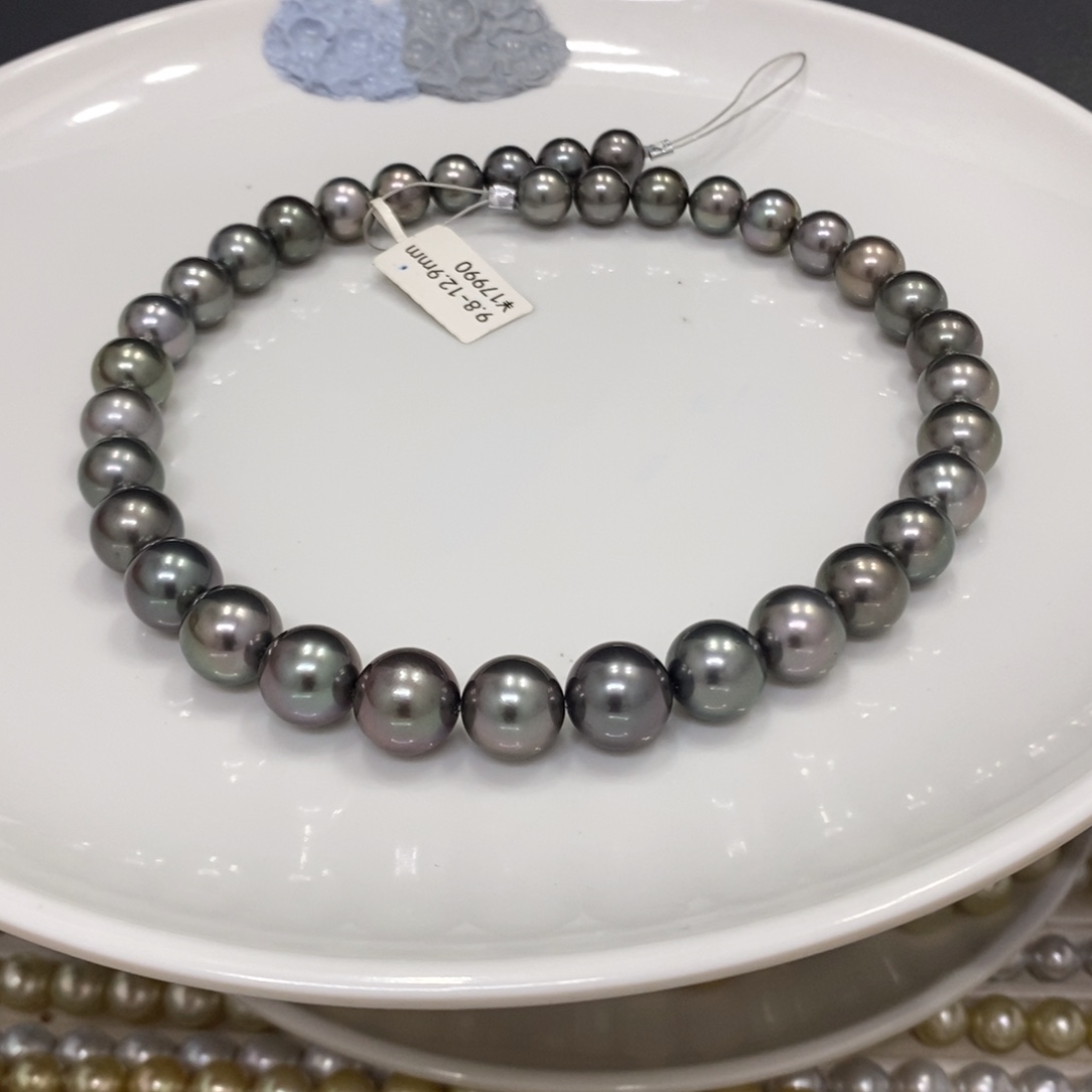 未镶嵌颈饰海水珍珠P****板大溪地项链9.8-12.9刘