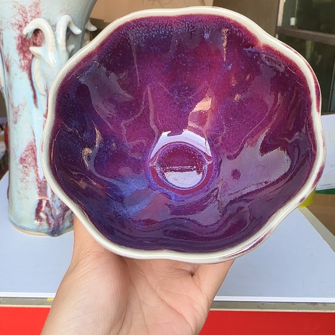 摆件陶郑家钧窑摆件微瑕