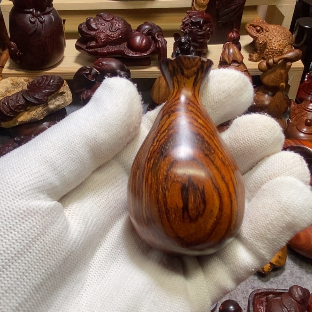 小叶紫檀手串/手链微凹黄檀钱袋子