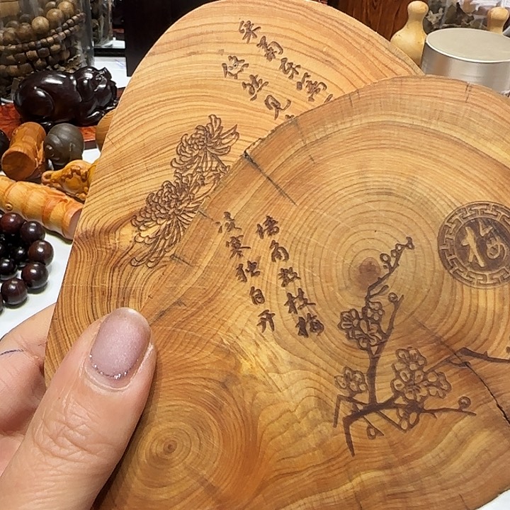 非洲紫檀（红花梨）发两个