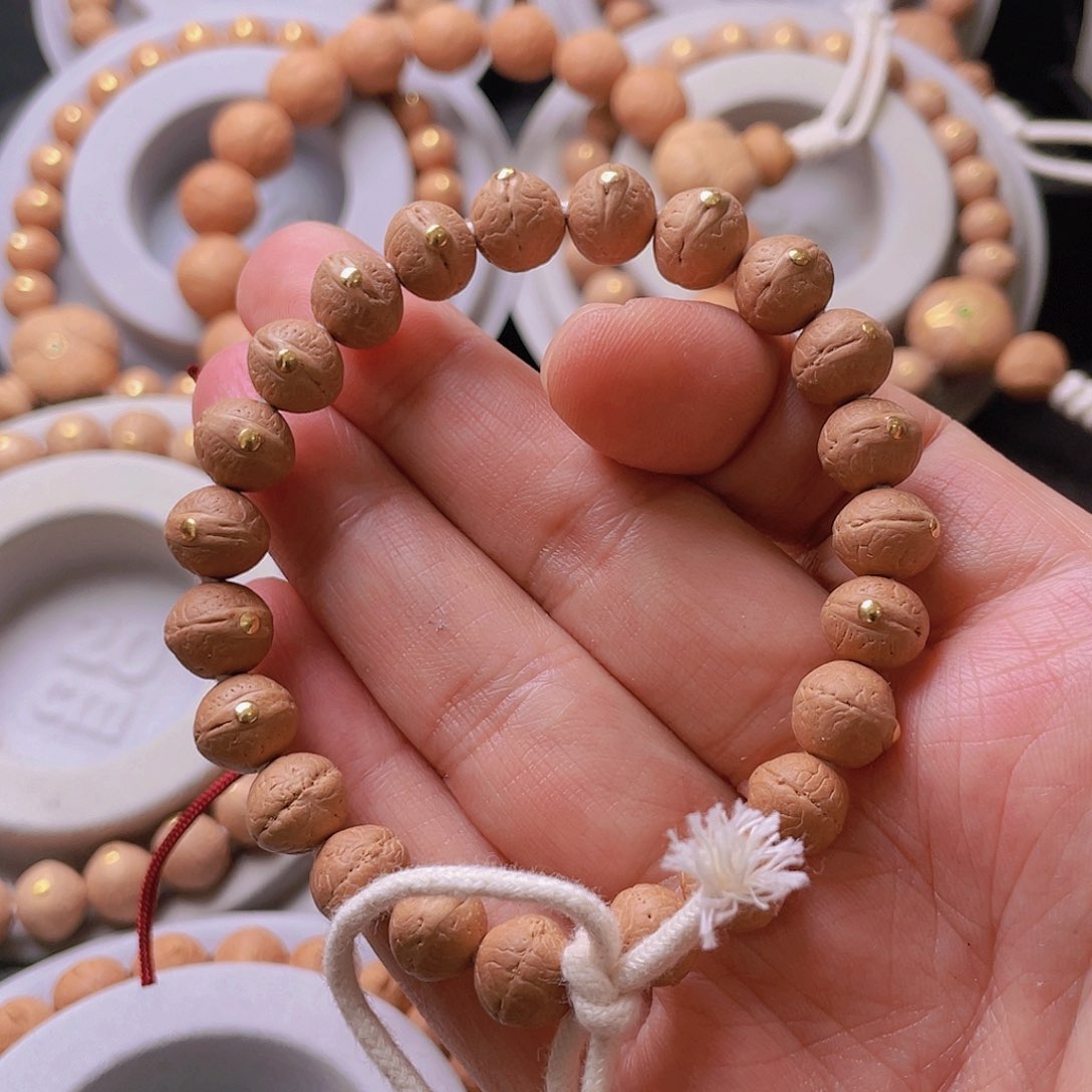 凤眼菩提手串寳*爺尼泊尔实心凤眼菩提