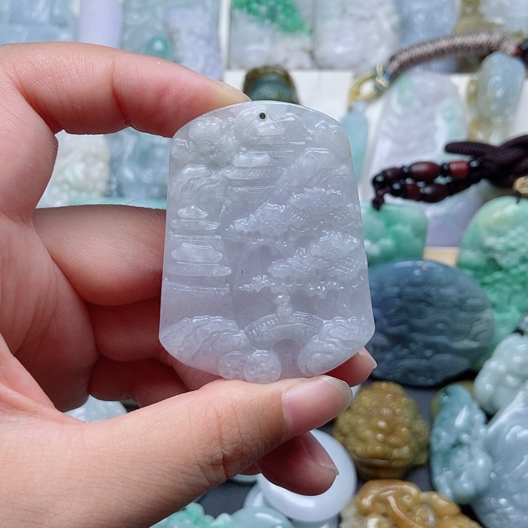 翡翠未镶嵌吊坠(不含链)翡翠