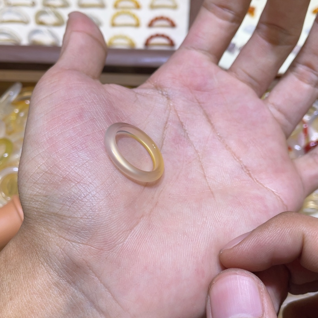 玛瑙/玉髓合金戒指88号港15