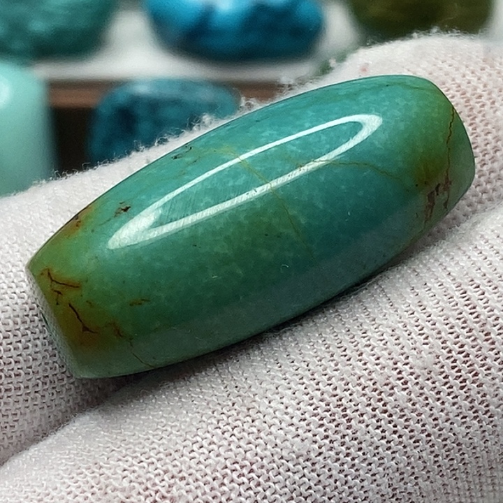 绿松石未镶嵌天然原矿 地大质检