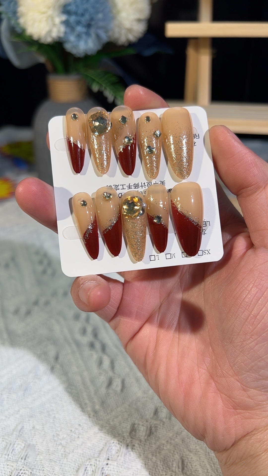 2025【大表哥美甲设计工作室】M314-T玫瑰拿铁时尚穿戴甲