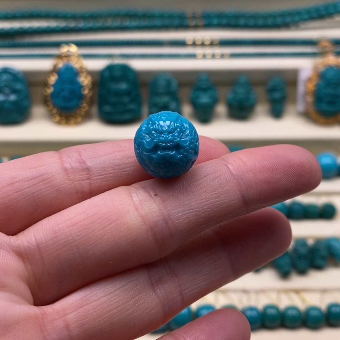 未镶嵌绿松石珠宝奇石帕***尔