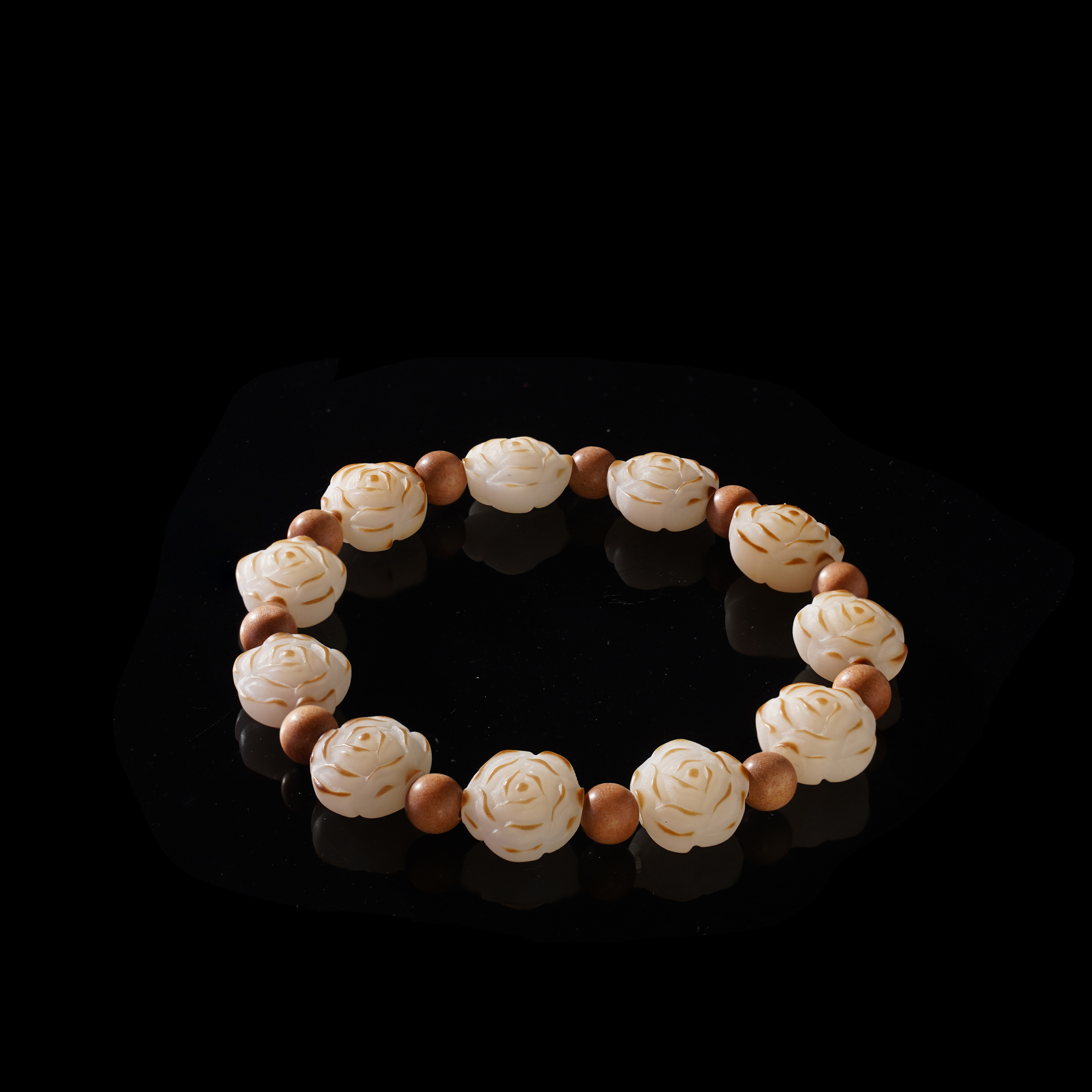 【吉祥礼】山茶花白玉菩提  