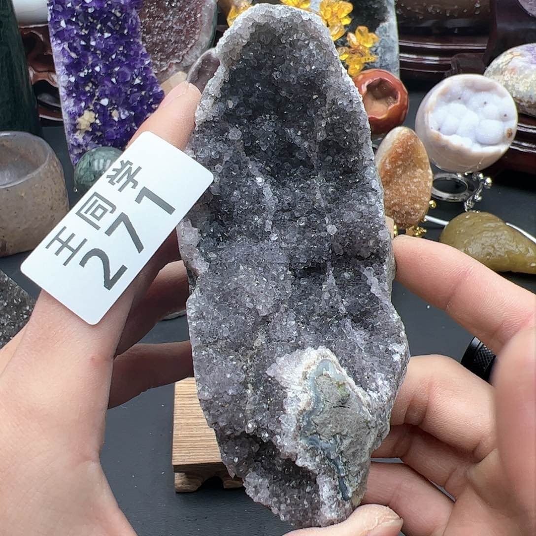 紫晶水晶摆件未镶嵌271