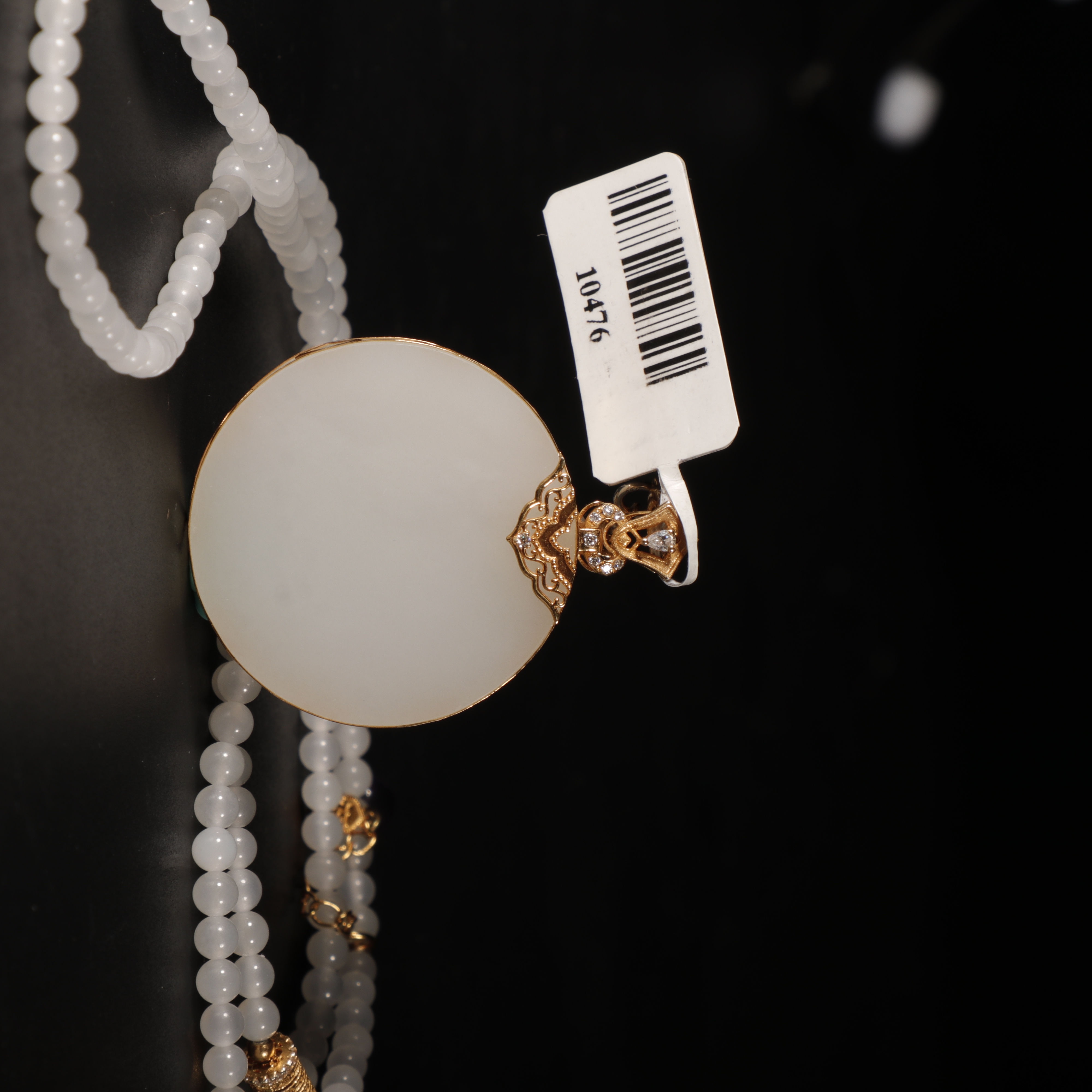 lot8857 和田玉白玉挂坠/云南典藏