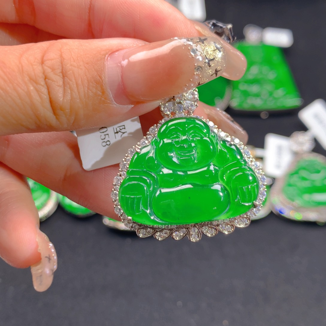 翡翠颈饰银S925镶嵌1111111111