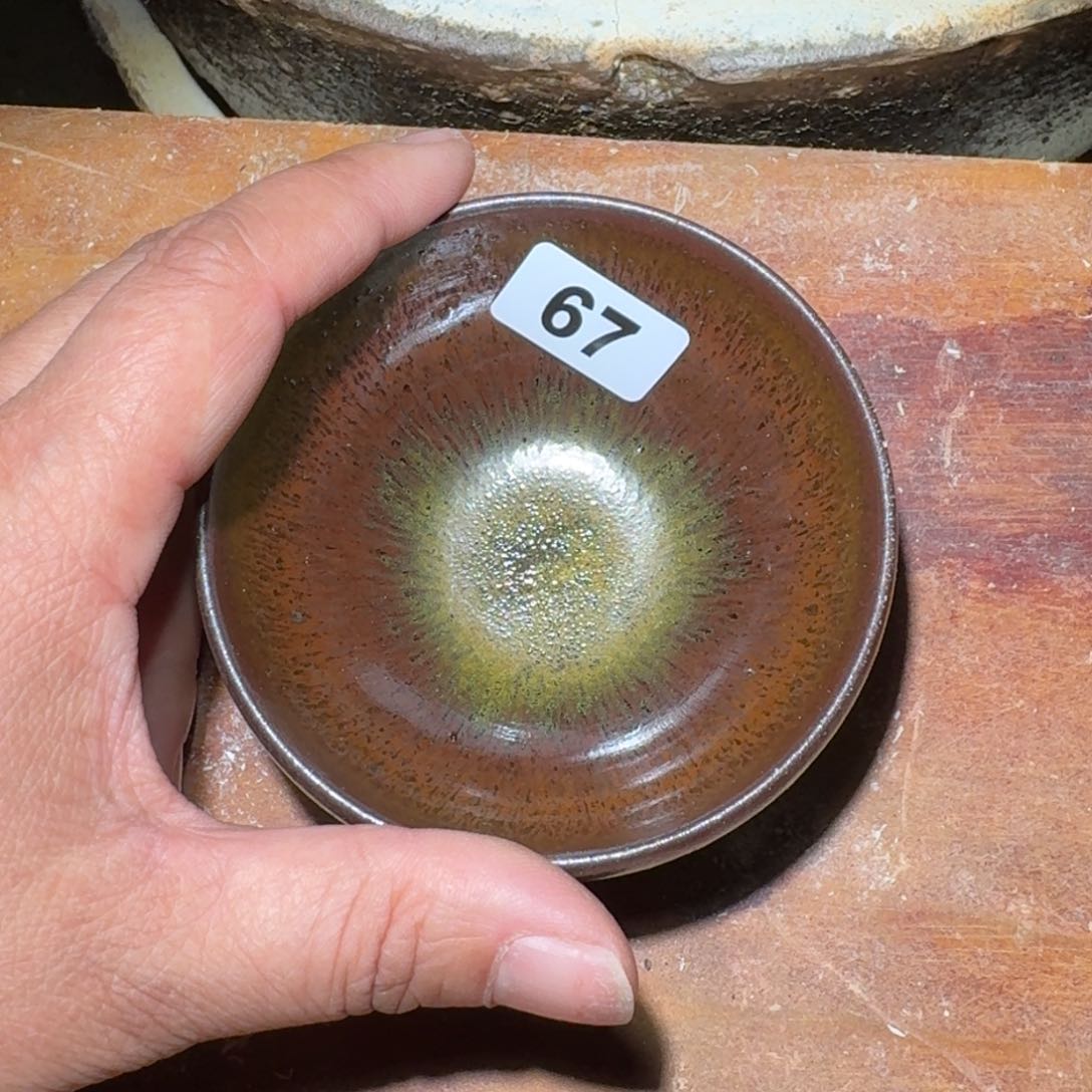 小雨茶盏，手工柴烧，