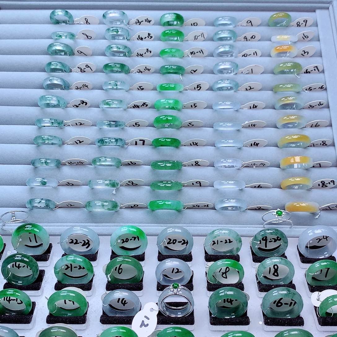 翡翠戒指未镶嵌缅甸