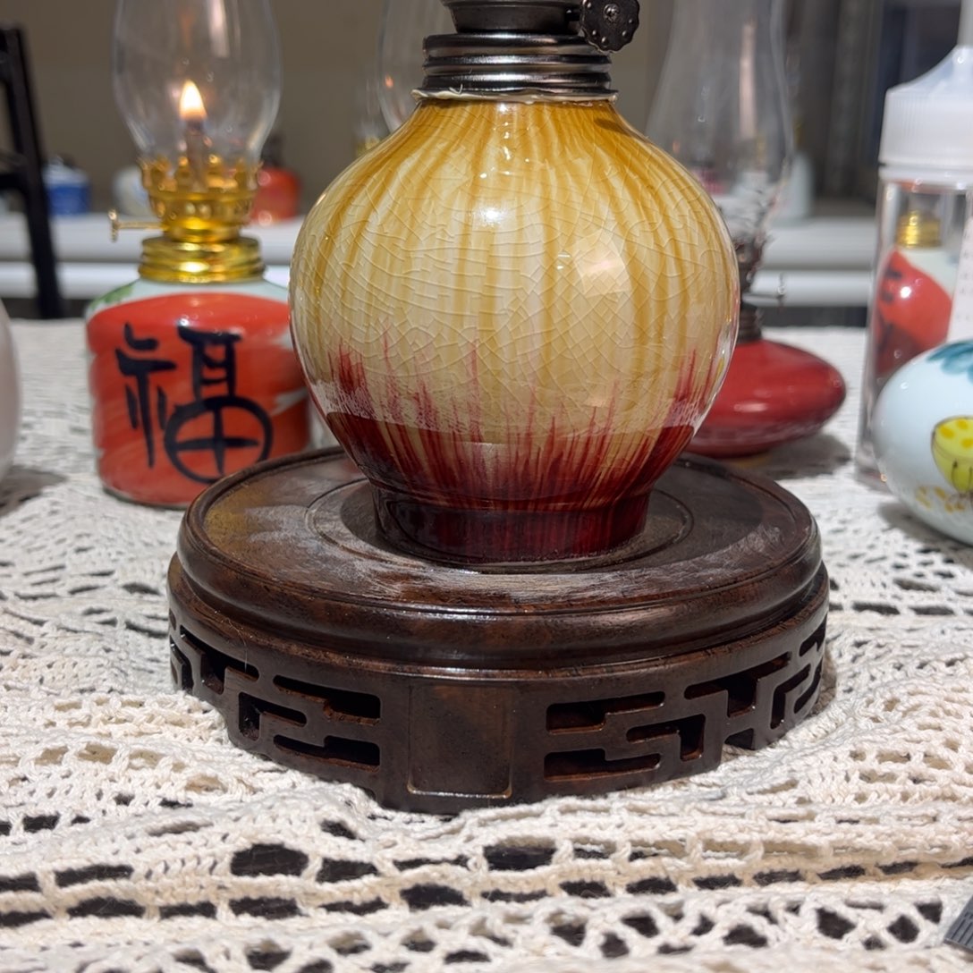 摆件景德镇陶瓷香薰灯