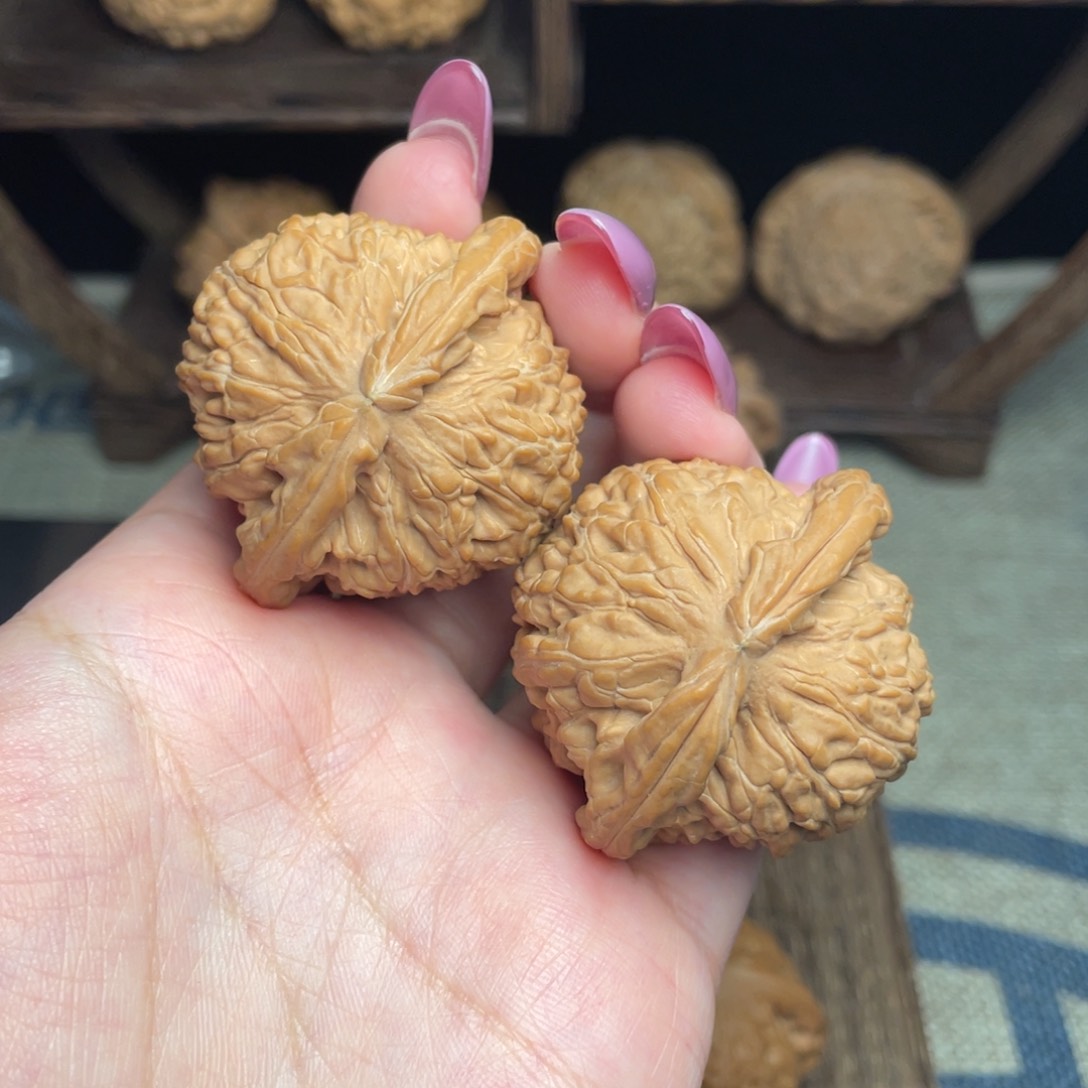 文玩核桃把件43白狮子