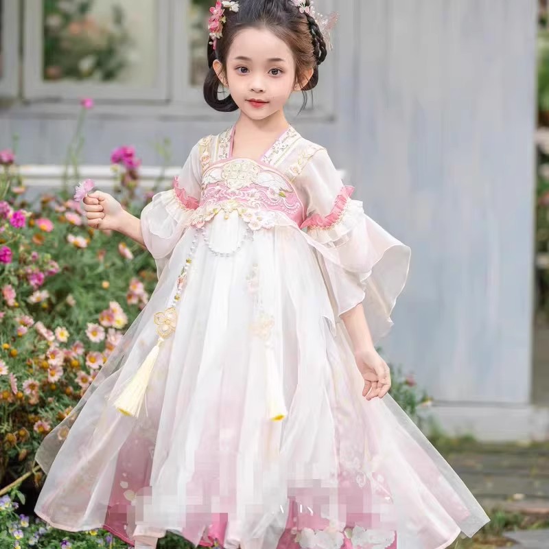 儿童汉服公主女中国风汉服夏装裙子仙女裙公主裙夏季女童古装仙气