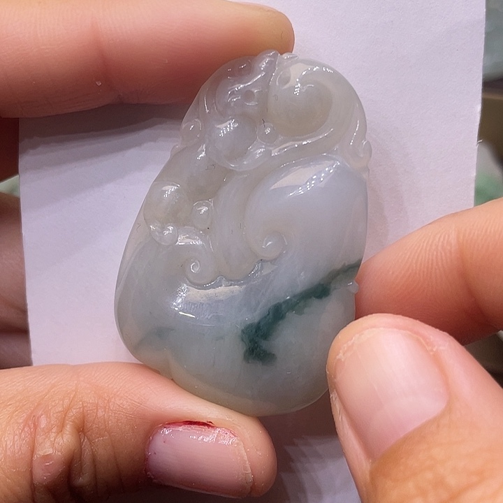 定制翡翠未镶嵌翡翠吊坠