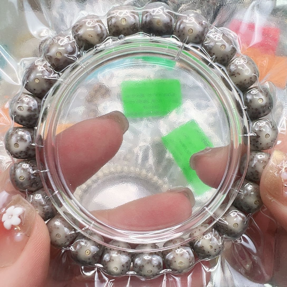 手串星月菩提71殿堂黑星月菩提单圈10桶