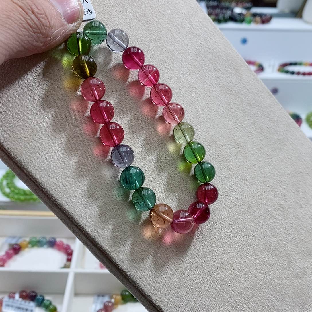 碧玺手链未镶嵌玉**瑜手链