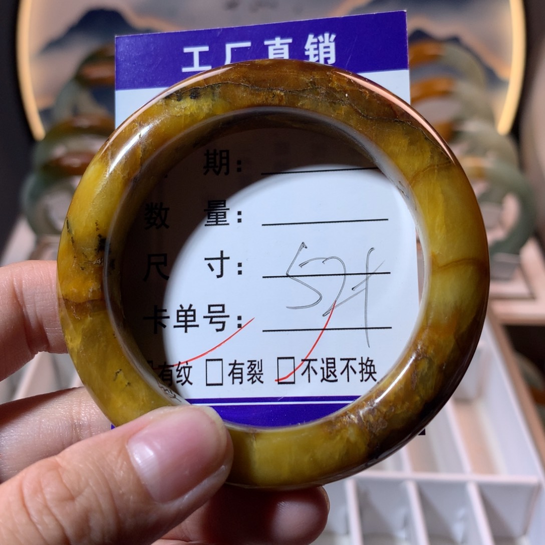 【闪购商品】蛇纹石玉手镯未镶嵌