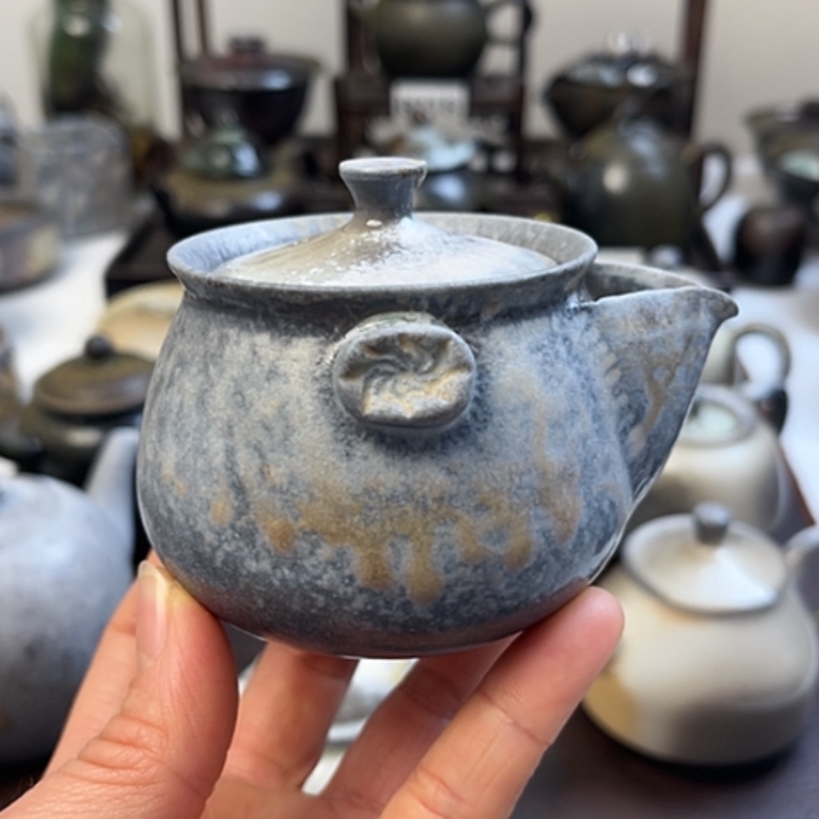 【闪购商品】霞****）柴烧茶具柴烧宝瓶