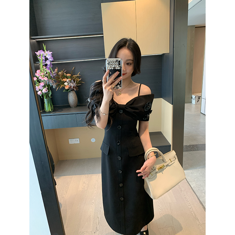 XINYI【梨泰院dress】夏季氛围感吊带连衣裙收腰显瘦裙X625Q08507