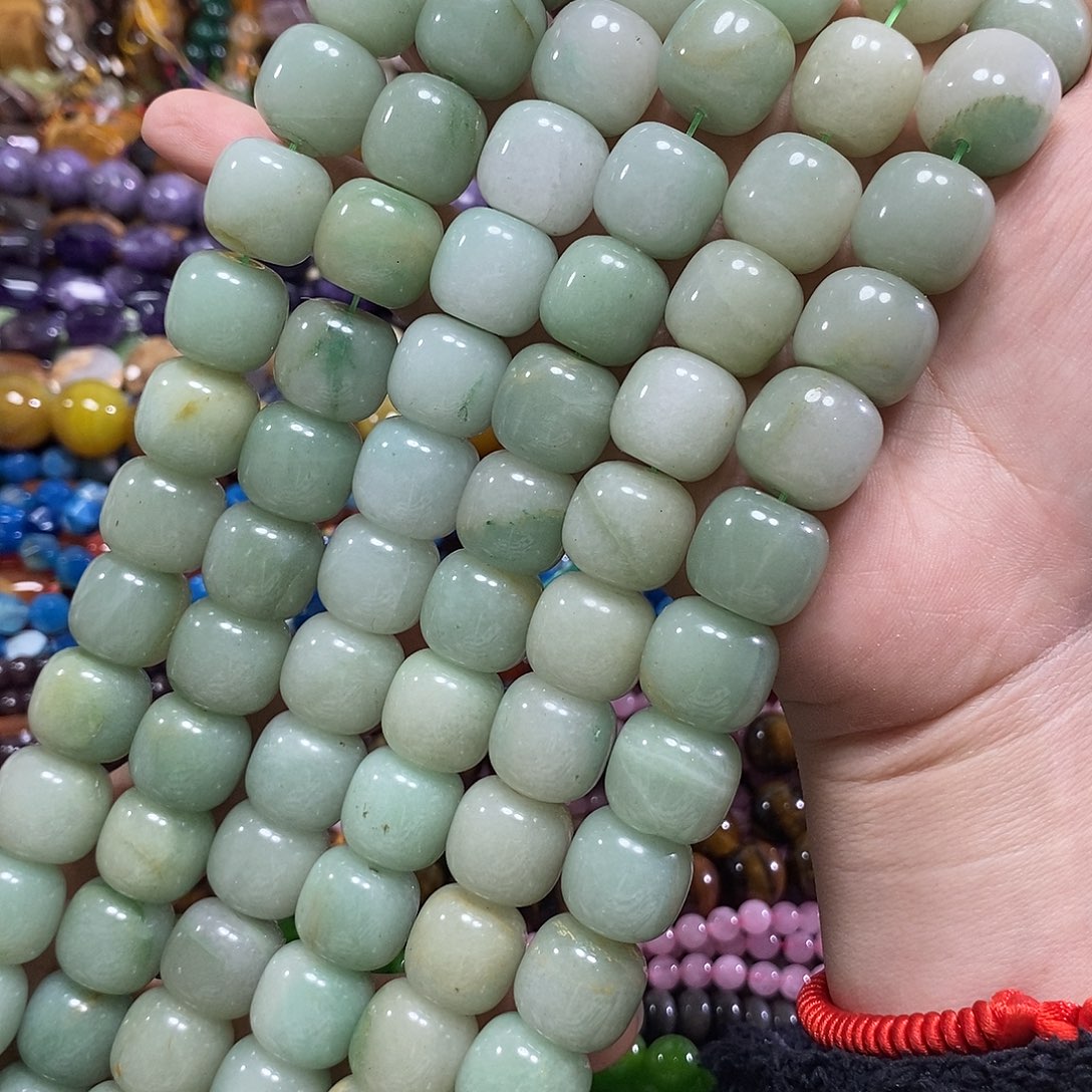 玛瑙/玉髓未镶嵌珠宝半成品东陵玉老型一条卡16mm