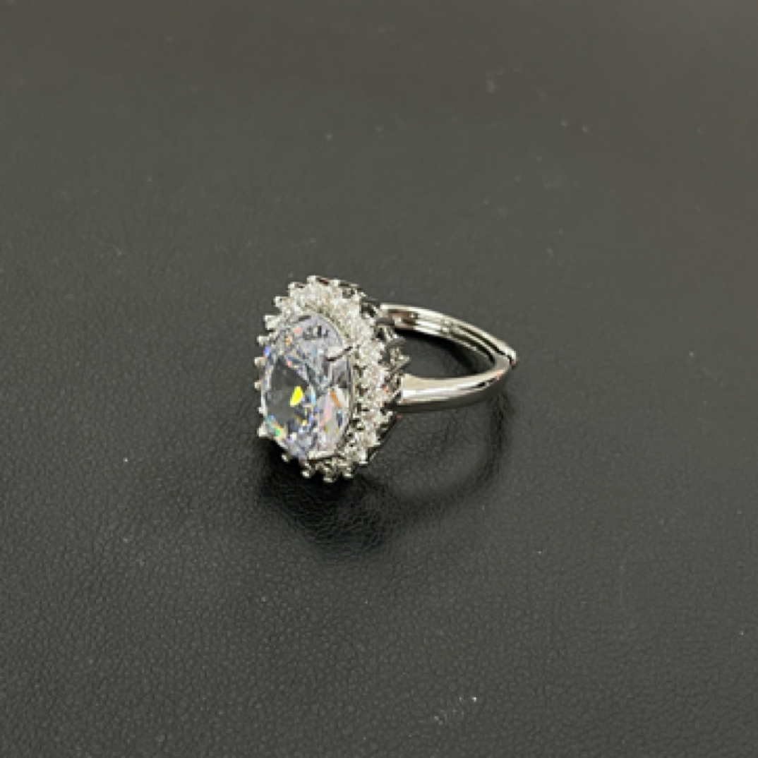 合金锆石戒指 DYJC163 白色戒指