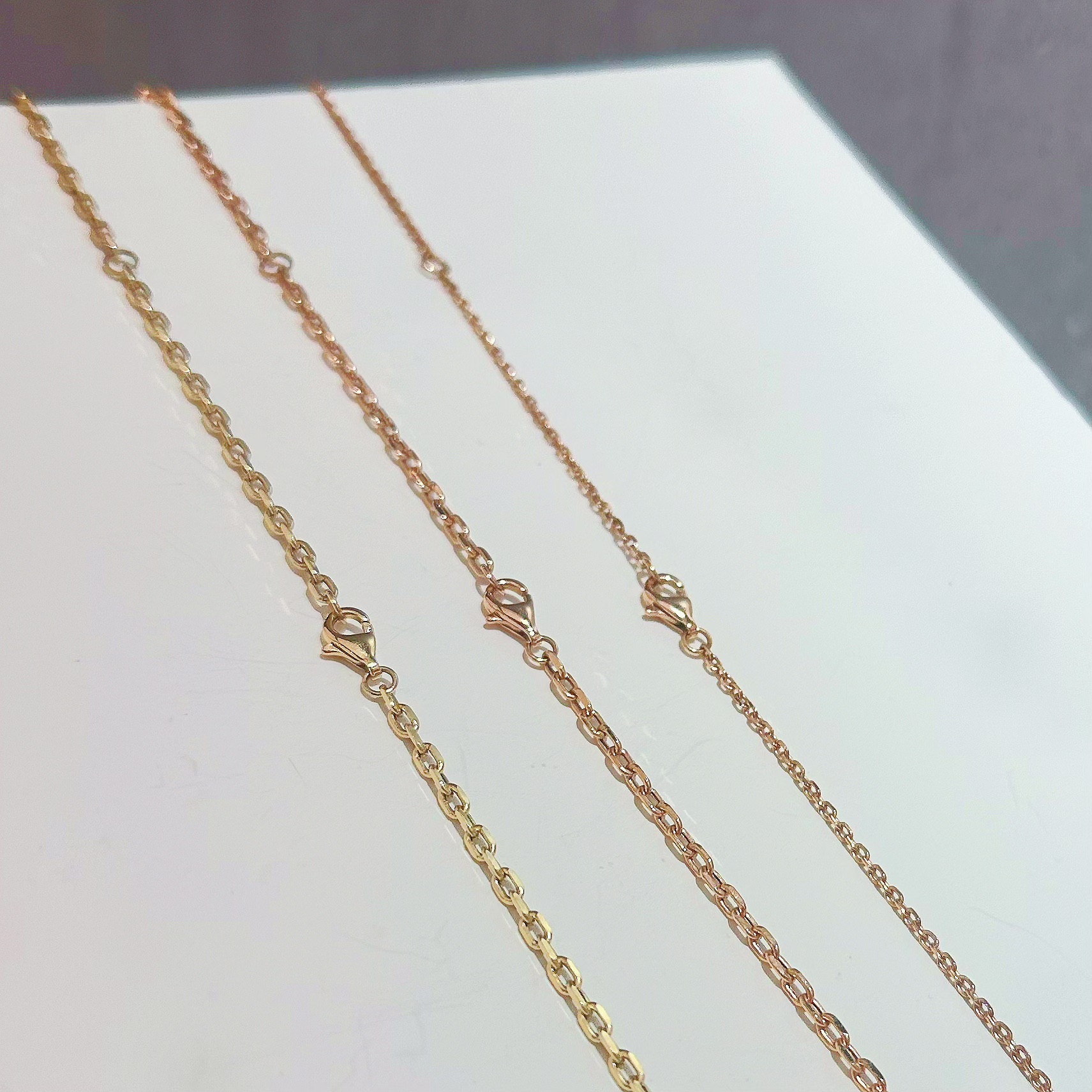 18k金 素金链子 45cm/50cm/60cm多样性发其一【双十二】