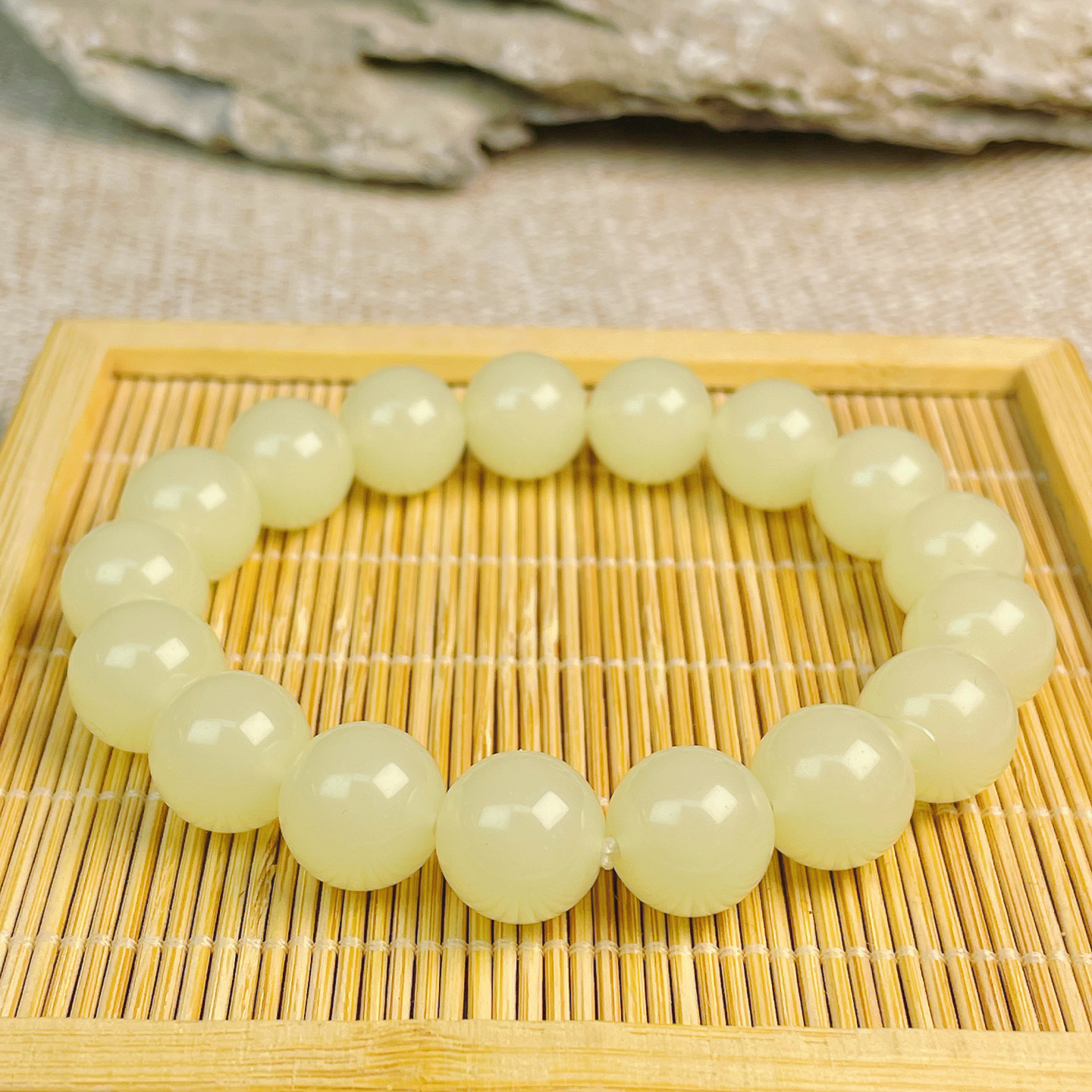 【新人福利手串L】新疆 蜂蜜水手串 天然 油润 珠径12mm
