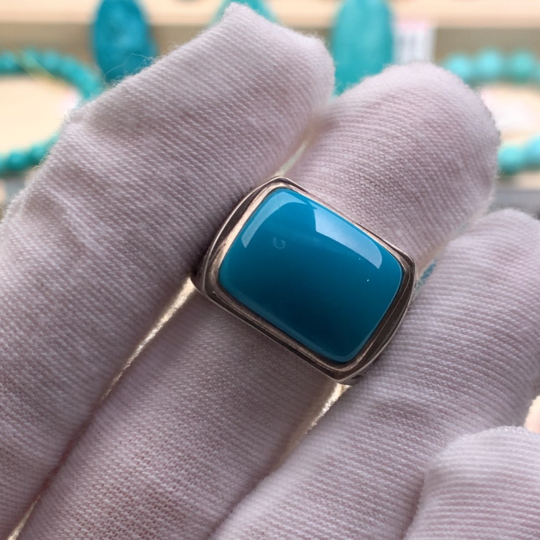 银S925镶嵌绿松石珠宝奇石