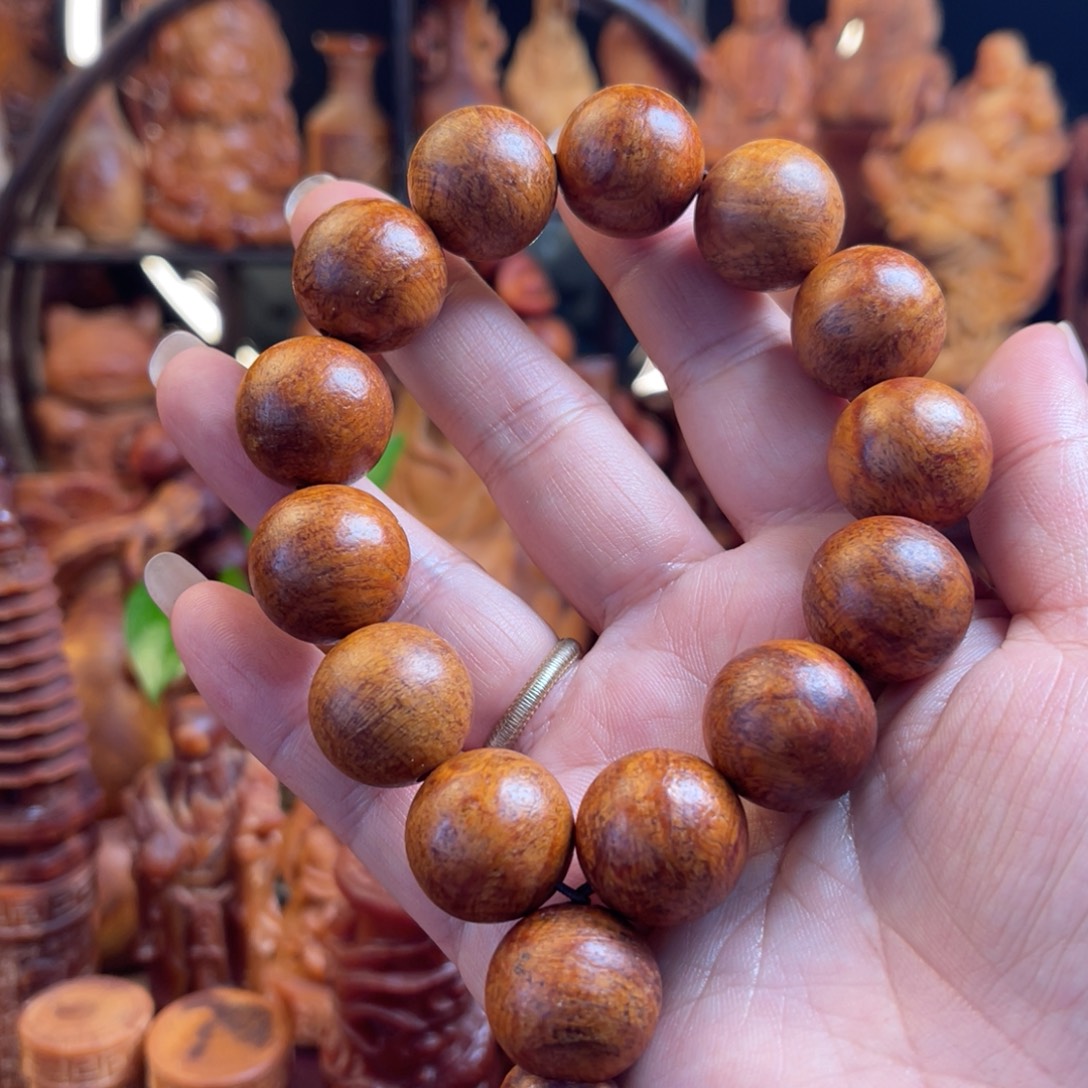 、***猫其他松木（琥珀木）1.8蚂蚁腿手串