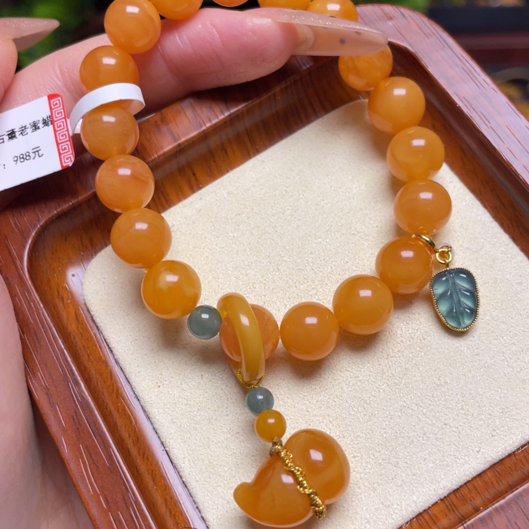 蜜蜡手链未镶嵌手串