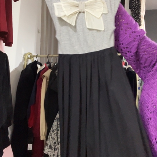 挂脖款无袖连衣裙拼接色90-120斤以内