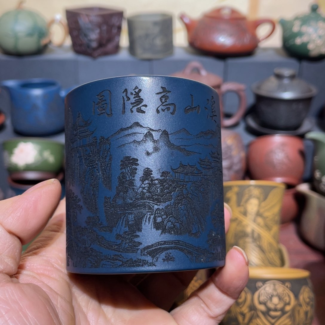 原矿紫砂手工主人杯