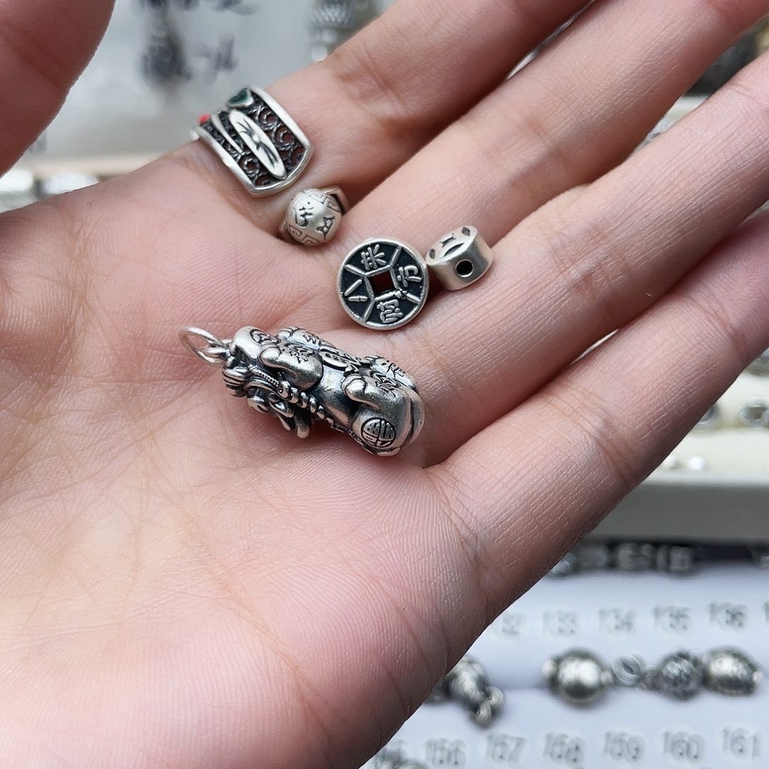 足银足银999小配件钥匙扣