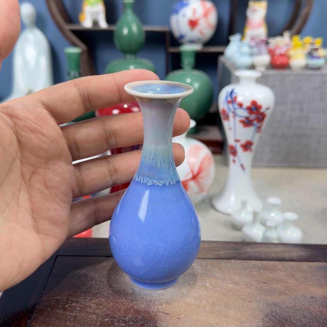 陶瓷手工小花器摆件