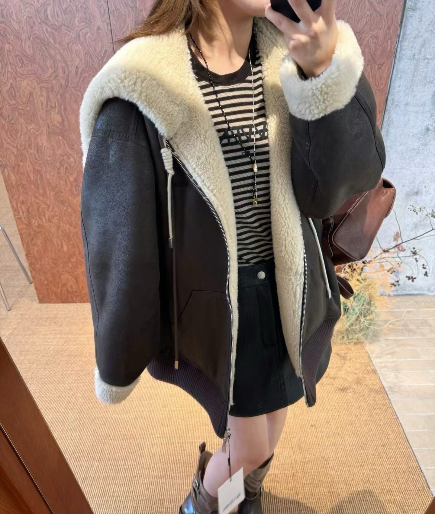 25正反两穿保暖厚外套