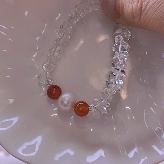 淡水珍珠手绳合金