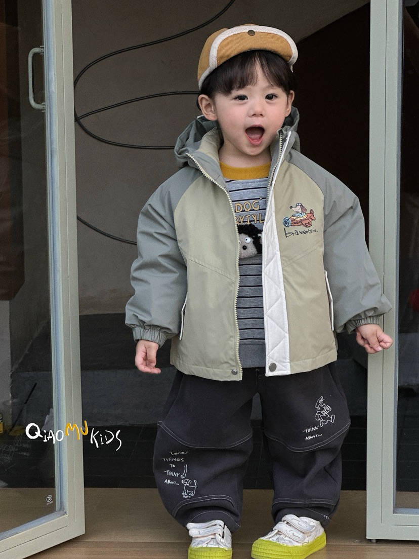 乔木kid~三合一羽羽冲锋衣男童冬款