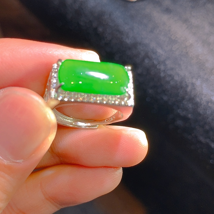 【闪购商品】翡翠颈饰银S925镶嵌翡翠