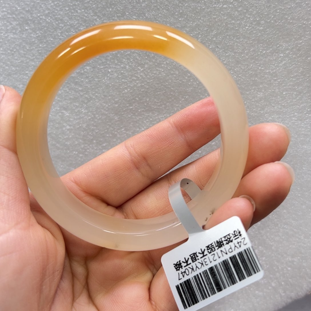 石英质玉手镯未镶嵌唐唐57.8