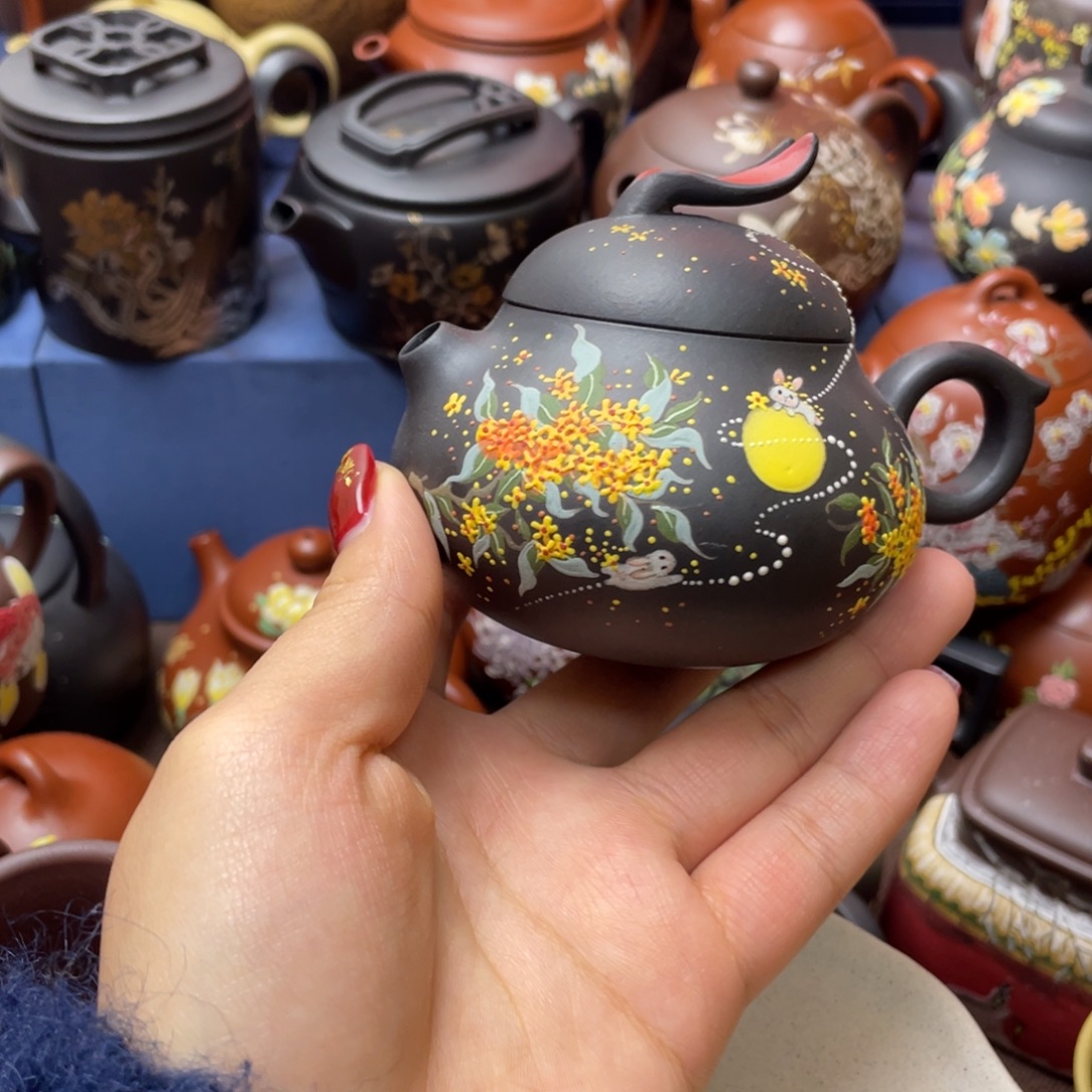 海***旧紫砂茶杯紫砂主人杯160cc