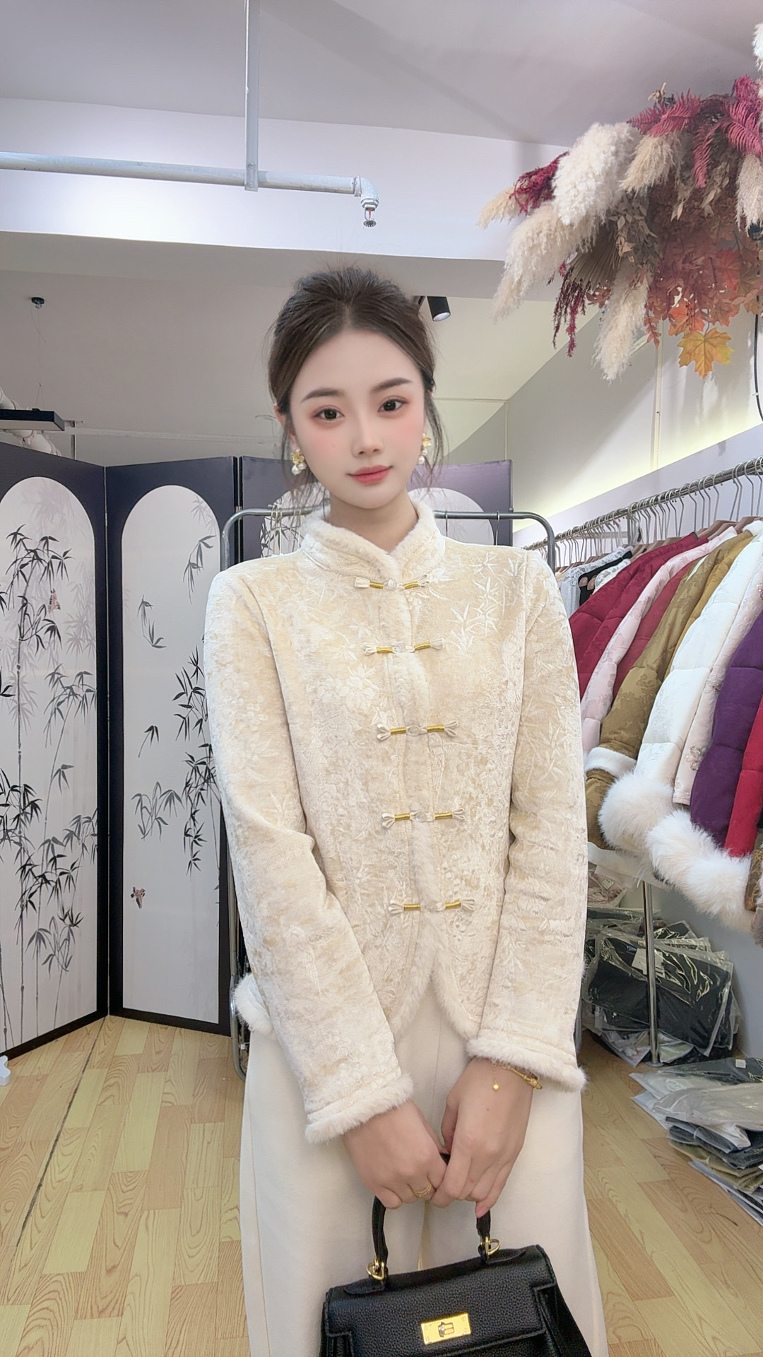 【小暖炉】冬季新款新中式重工盘扣拼接百搭国风打底上衣42款