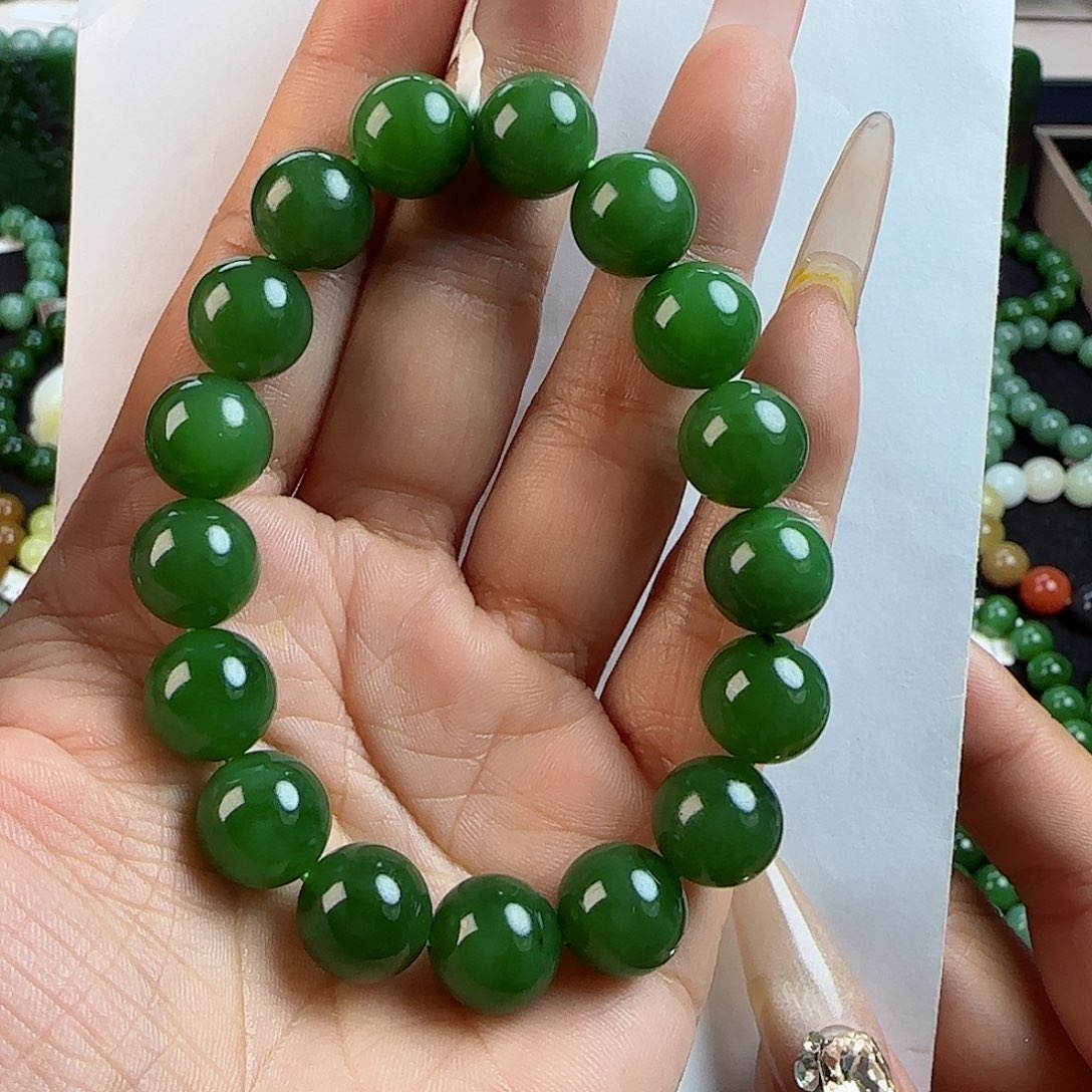 和田玉手串未镶嵌