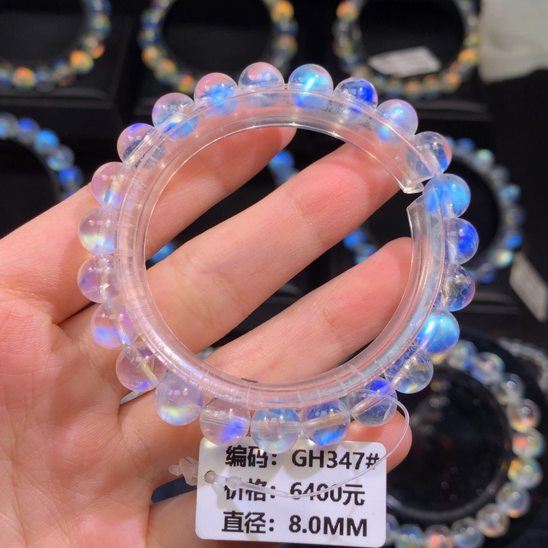月光石手链未镶嵌印度GH347#8.0mm